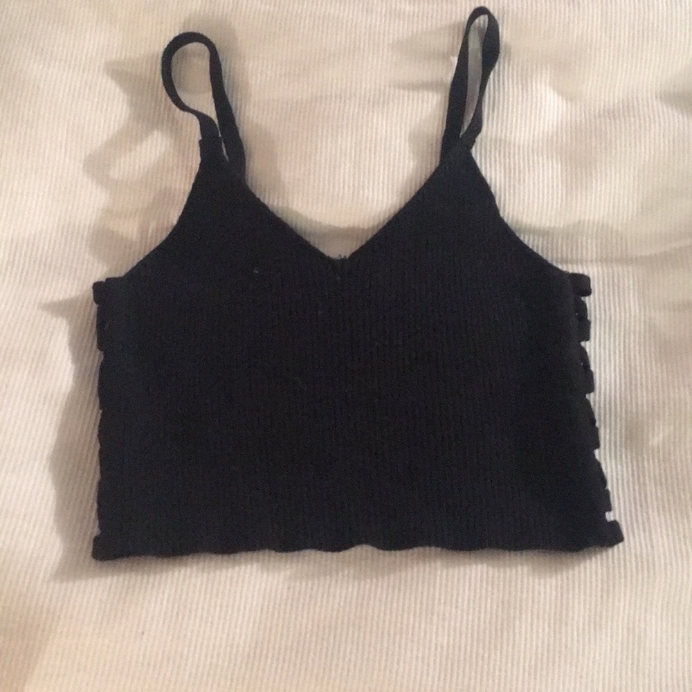 Black crop top